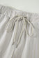 Purple Stripe Dolman Sleeve Polo Shirt and Drawstring Shorts Set