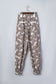 Khaki Western Cactus Cowgirl Hat Boot Printed Vintage Drawstring Jogger Pants