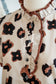 Khaki Leopard Printed Ruffle Sleeve Summer Blouse
