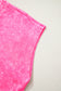 Rose Red Mineral Wash Cotton Short Set