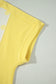 Yellow Color Block Patchwork Polka Dot Wide Leg Pant Set