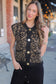 Pink Leopard Print Knit Sleeveless Regular Wash Sweater Vest