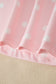 White Exposed Seam Detail Polka Dot Loose Tee Drawstring Shorts Set