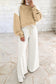 Pink Polka Dot Patchwork Colorblock Long Sleeve Casual Two Piece Pants Set