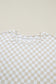 Khaki Checkered Print Half Sleeve Tee 2pcs Lounge Pant Set