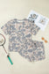 Camo Loose Tee & Drawstring Shorts Set
