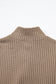 Casual Solid Color Textured Snap Button Collared Baggy Top